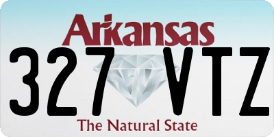 AR license plate 327VTZ