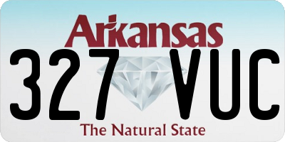 AR license plate 327VUC