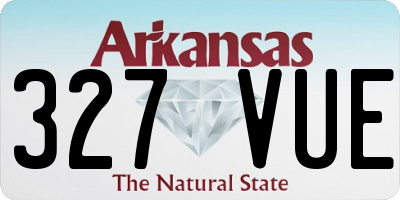 AR license plate 327VUE