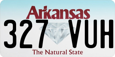 AR license plate 327VUH