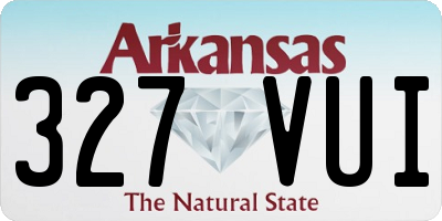 AR license plate 327VUI