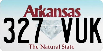AR license plate 327VUK