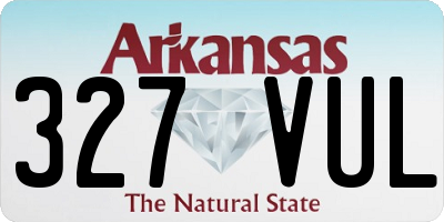 AR license plate 327VUL