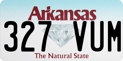 AR license plate 327VUM