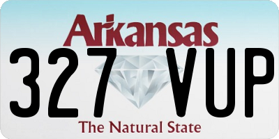 AR license plate 327VUP