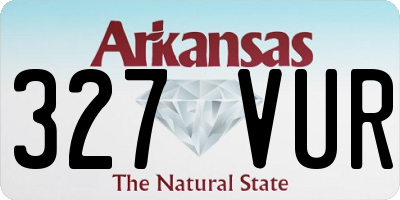 AR license plate 327VUR