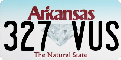 AR license plate 327VUS