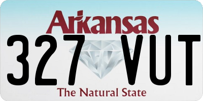 AR license plate 327VUT