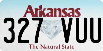 AR license plate 327VUU
