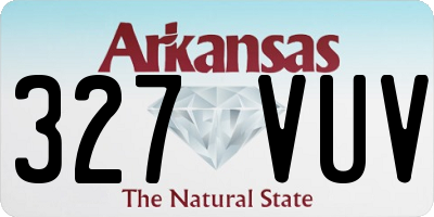 AR license plate 327VUV
