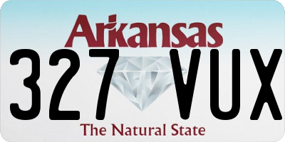 AR license plate 327VUX