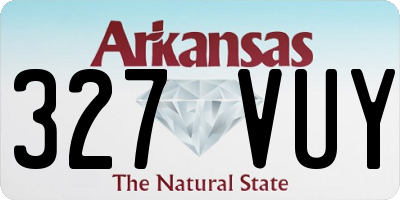 AR license plate 327VUY