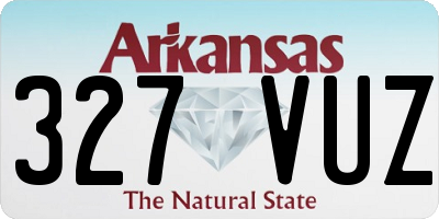 AR license plate 327VUZ