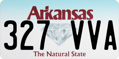 AR license plate 327VVA