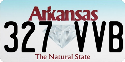 AR license plate 327VVB