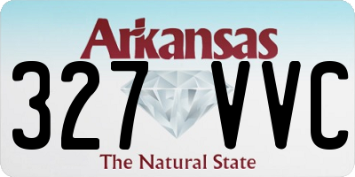 AR license plate 327VVC