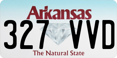 AR license plate 327VVD