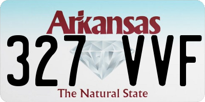 AR license plate 327VVF