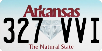 AR license plate 327VVI