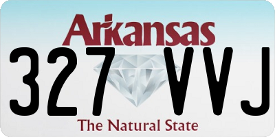 AR license plate 327VVJ
