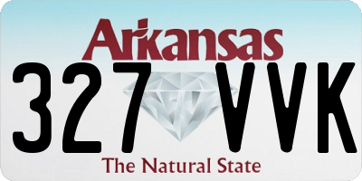 AR license plate 327VVK