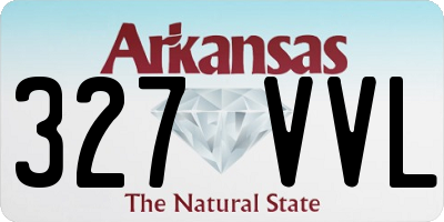 AR license plate 327VVL