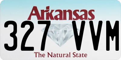 AR license plate 327VVM