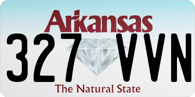 AR license plate 327VVN