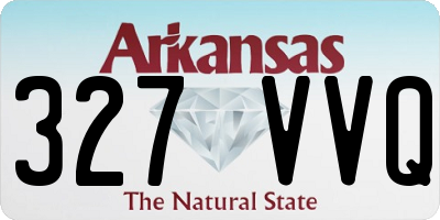 AR license plate 327VVQ