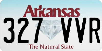 AR license plate 327VVR