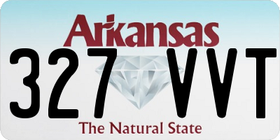 AR license plate 327VVT