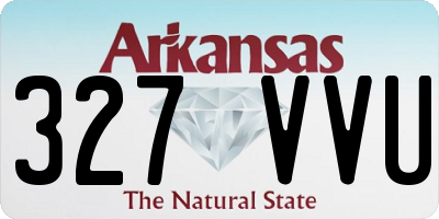 AR license plate 327VVU