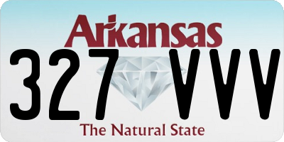 AR license plate 327VVV