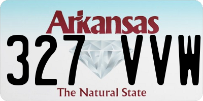 AR license plate 327VVW