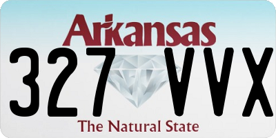AR license plate 327VVX