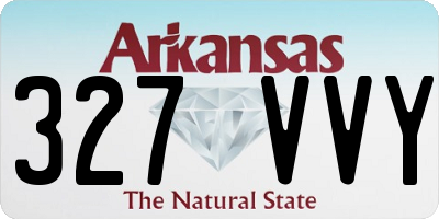AR license plate 327VVY