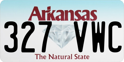 AR license plate 327VWC