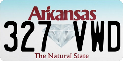 AR license plate 327VWD