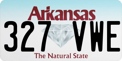 AR license plate 327VWE