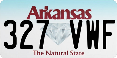 AR license plate 327VWF