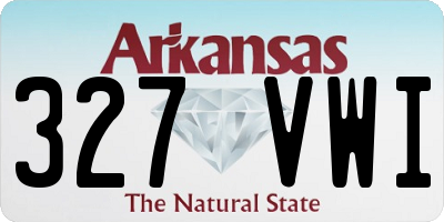 AR license plate 327VWI