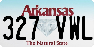 AR license plate 327VWL