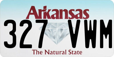 AR license plate 327VWM