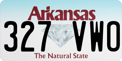 AR license plate 327VWO