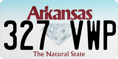 AR license plate 327VWP