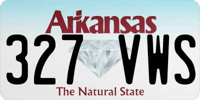 AR license plate 327VWS