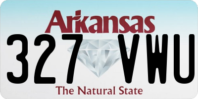 AR license plate 327VWU