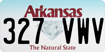 AR license plate 327VWV