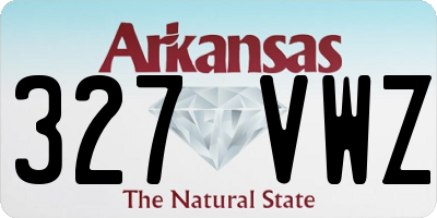 AR license plate 327VWZ