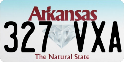 AR license plate 327VXA